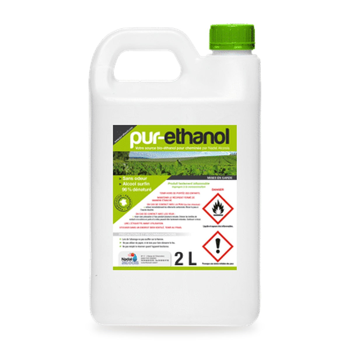 Bidon de bioéthanol 2 L