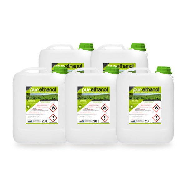 Bioéthanol pour cheminée 100 L – Pack saison 5 bidons de 20 L