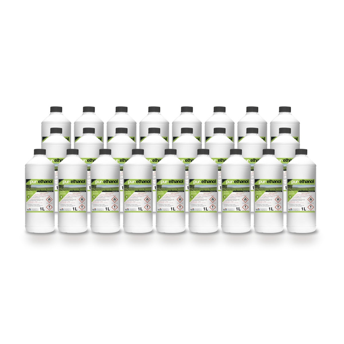 Bioéthanol pour cheminée 25 L – 25 flacons de 1 L