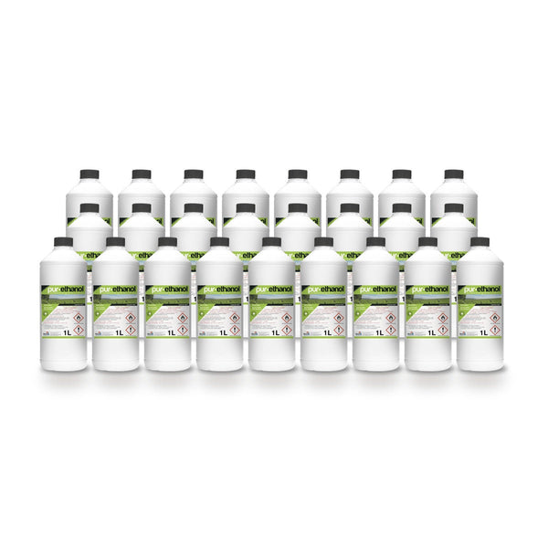 Bioéthanol pour cheminée 25 L – Carton 25 flacons de 1 L