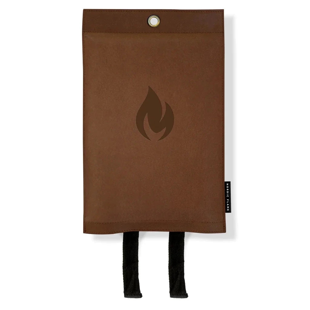 Couverture anti-feu Nordic Flame coffret brun